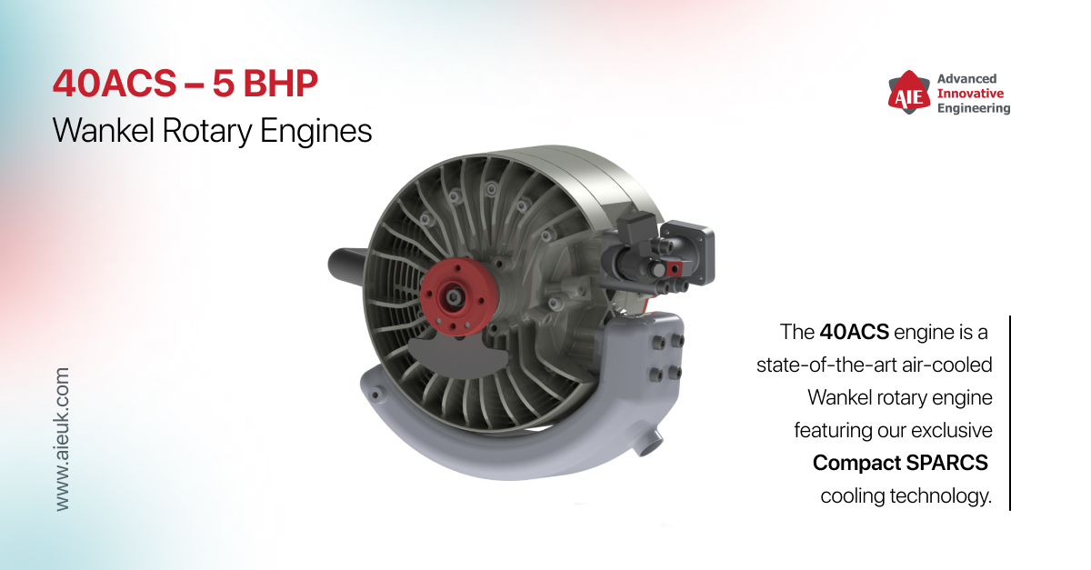 Advanced Innovative Engineering (AIE) Launches Additive Manufactured 40ACS Air-Cooled Wankel Rotary Engine